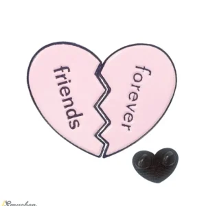 best friends forever 2 Delbart hjärta brosch söt kärlek bästa vän för evigt present<VSmycken Fashion