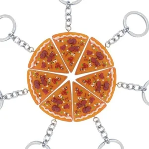 Best Friends Pizza Nyckelring - 1 st Pizza slice<VSmycken Hot