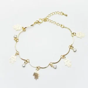Charm Bracelet - Crystal Fatima Hand<VSmycken Sale