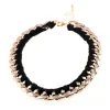 Chunky Chain halsband - Black & Gold<VSmycken New