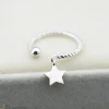 Fin ring i äkta 925 silver med stjärna<VSmycken Online