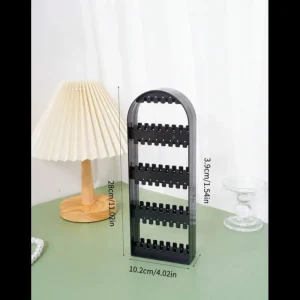 2 fläktar 120 hål Örhängen Svart Ställhållare smyckesställ örhängen<VSmycken Discount