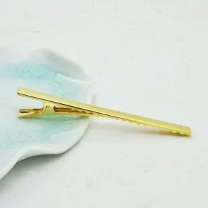 Hair clips aluminium/plastic - Guldiga<VSmycken Sale