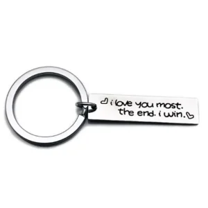 I Love You Most The End I Win Nyckelring<VSmycken Online
