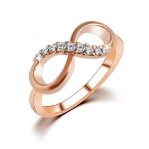 Infinity ring - Guldig storlek 8<VSmycken Hot