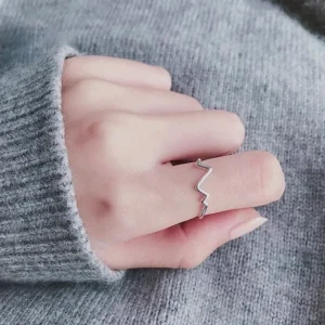 Kubisk zirkonia Heartbeat smyckeset i silver<VSmycken Online