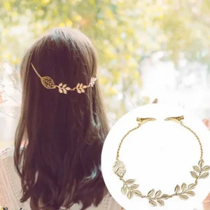 Leaf Hair Accessories Elegant Golden Leaves - Håraccessoarer<VSmycken Fashion