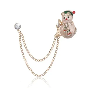 Snögubbe jul brosch - jul smycken<VSmycken Discount