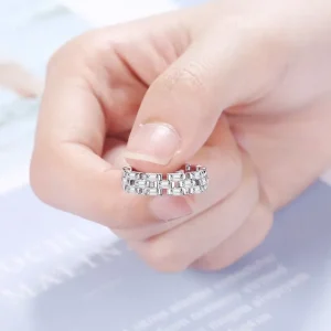 Snygg ring i äkta 925 silver med Cubic Zircon<VSmycken Sale