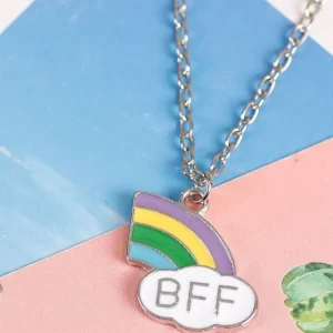 2 st Best Friends forever BFF Halsband Regnbåge<VSmycken Best