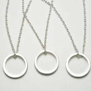 3st Best Friends Forever halsband 3st silver ringar<VSmycken Best
