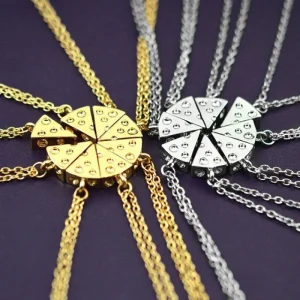 1st Halsband PIZZA Kompishalsband - 1 stycke Pizza-slice<VSmycken Hot