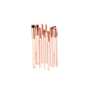 12st Makeup Brushes - Goals Rosé ± Svamp<VSmycken Best
