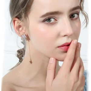 Söta fjärilar smyckeset i silver & Cubic zirconia<VSmycken New