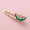 Vattenmelon Hårklämma - Frukt flickor Hårtillbehör<VSmycken New