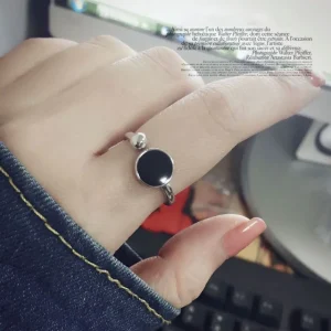 Vit & svart Smycken set 925 sterling Silver<VSmycken Online