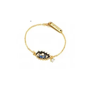 Blue eye - Guldig armband<VSmycken Discount