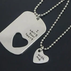 i carry your heart with me 2 st halsband<VSmycken Clearance