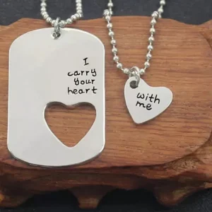i carry your heart with me 2 st halsband<VSmycken Clearance