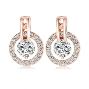 18K guldpläterad zirkonia SET - smyckesset<VSmycken Clearance