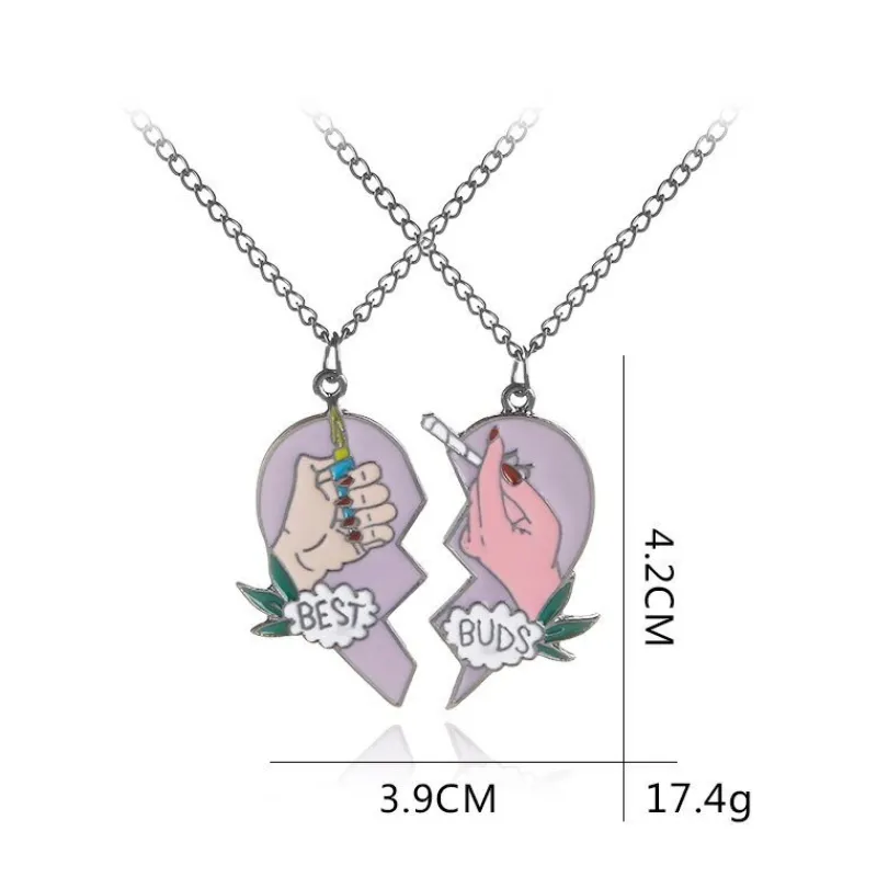 pcs_splice_best_friends___5.webp 2pcs Splice Best Friends - Best Buds Lighter and Cigarettes halsband 2st<VSmycken Outlet