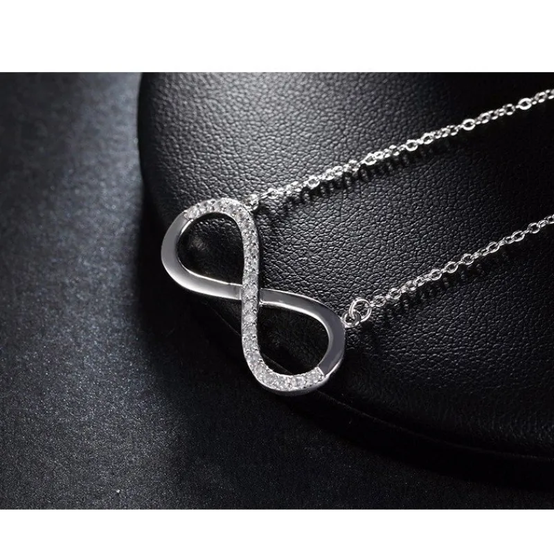 platinplterad_infinity_ha_0.webp Platinpläterad Infinity HALSBAND - 925 Silver<VSmycken Online