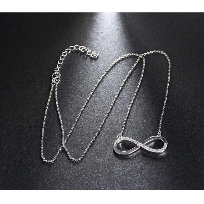 platinplterad_infinity_ha_2.webp Platinpläterad Infinity HALSBAND - 925 Silver<VSmycken Online