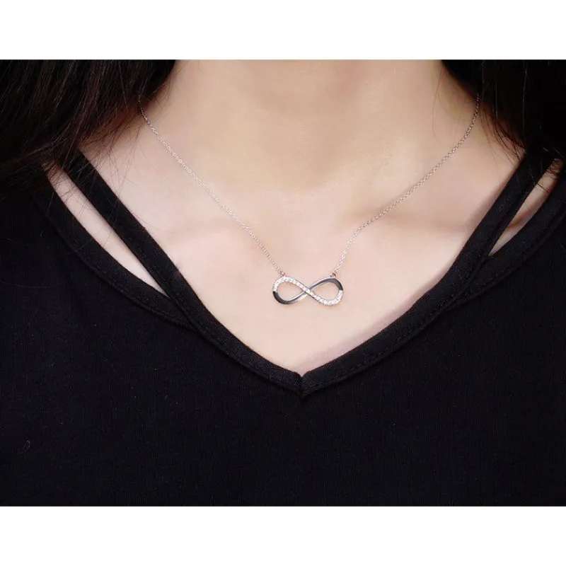 platinplterad_infinity_ha_3.webp Platinpläterad Infinity HALSBAND - 925 Silver<VSmycken Online