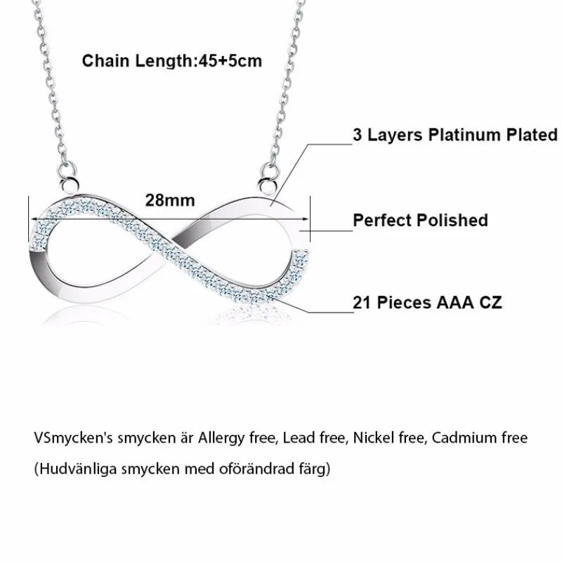 platinplterad_infinity_ha_4.webp Platinpläterad Infinity HALSBAND - 925 Silver<VSmycken Online