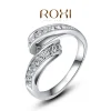 Ring med kristaller i silver - STORLEK 7<VSmycken Online