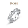 ROXI LUX RING - SILVER MED VITA STENAR - STORLEK 8<VSmycken Clearance