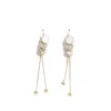 925 Silver Three Disc Long Tassel örhängen<VSmycken Fashion