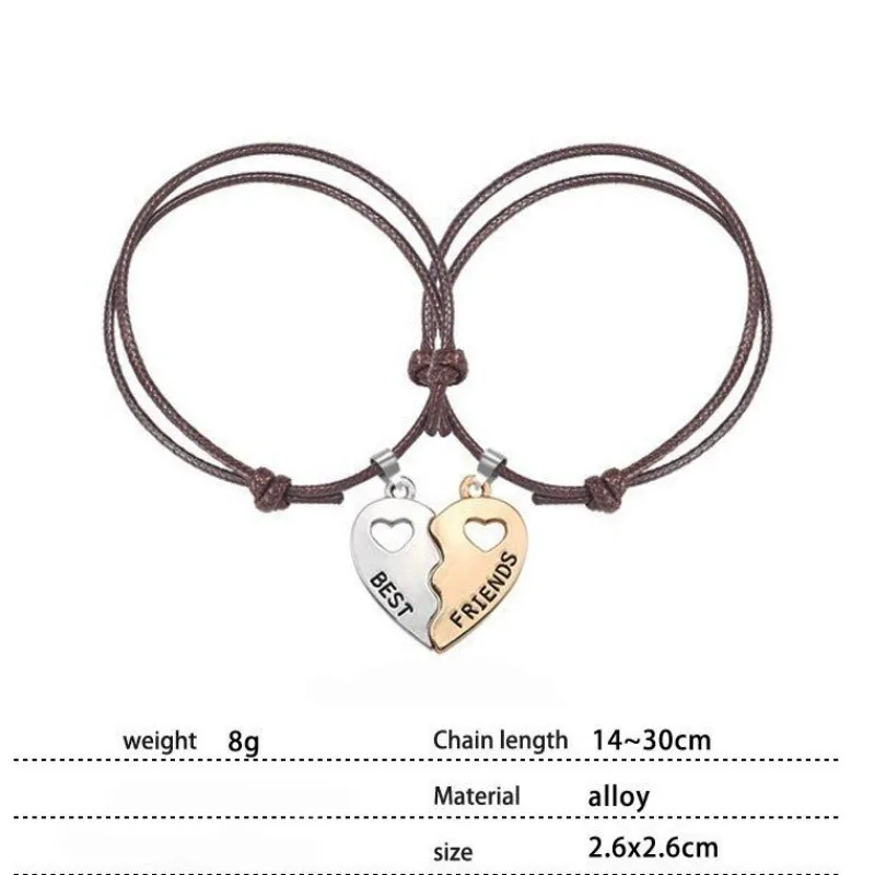 st_best_friend_armband___2.webp 2 st Best Friend Armband - Delbart hjärta<VSmycken Clearance