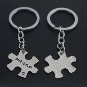 2 st Puzzle His Always and Hers Forever Nyckelring BFF<VSmycken Fashion