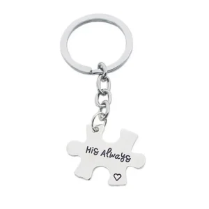 2 st Puzzle His Always and Hers Forever Nyckelring BFF<VSmycken Fashion