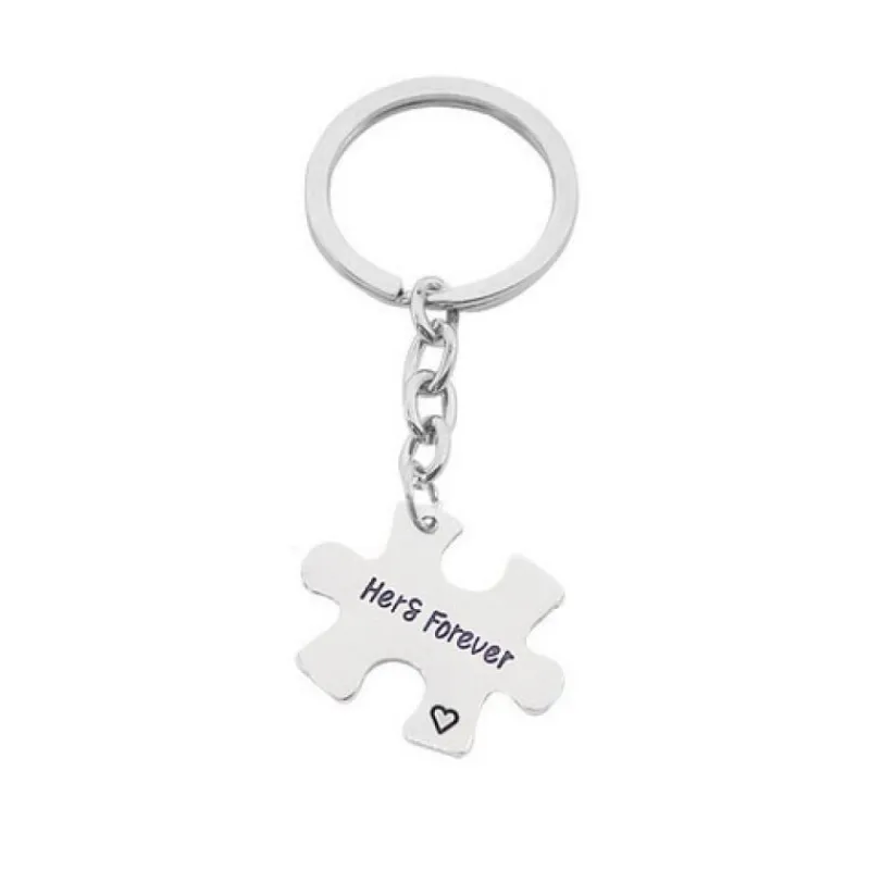 st_puzzle_his_always_and_3.webp 2 st Puzzle His Always and Hers Forever Nyckelring BFF<VSmycken Fashion