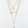 Triple kedjor halsband - Guldig<VSmycken Best